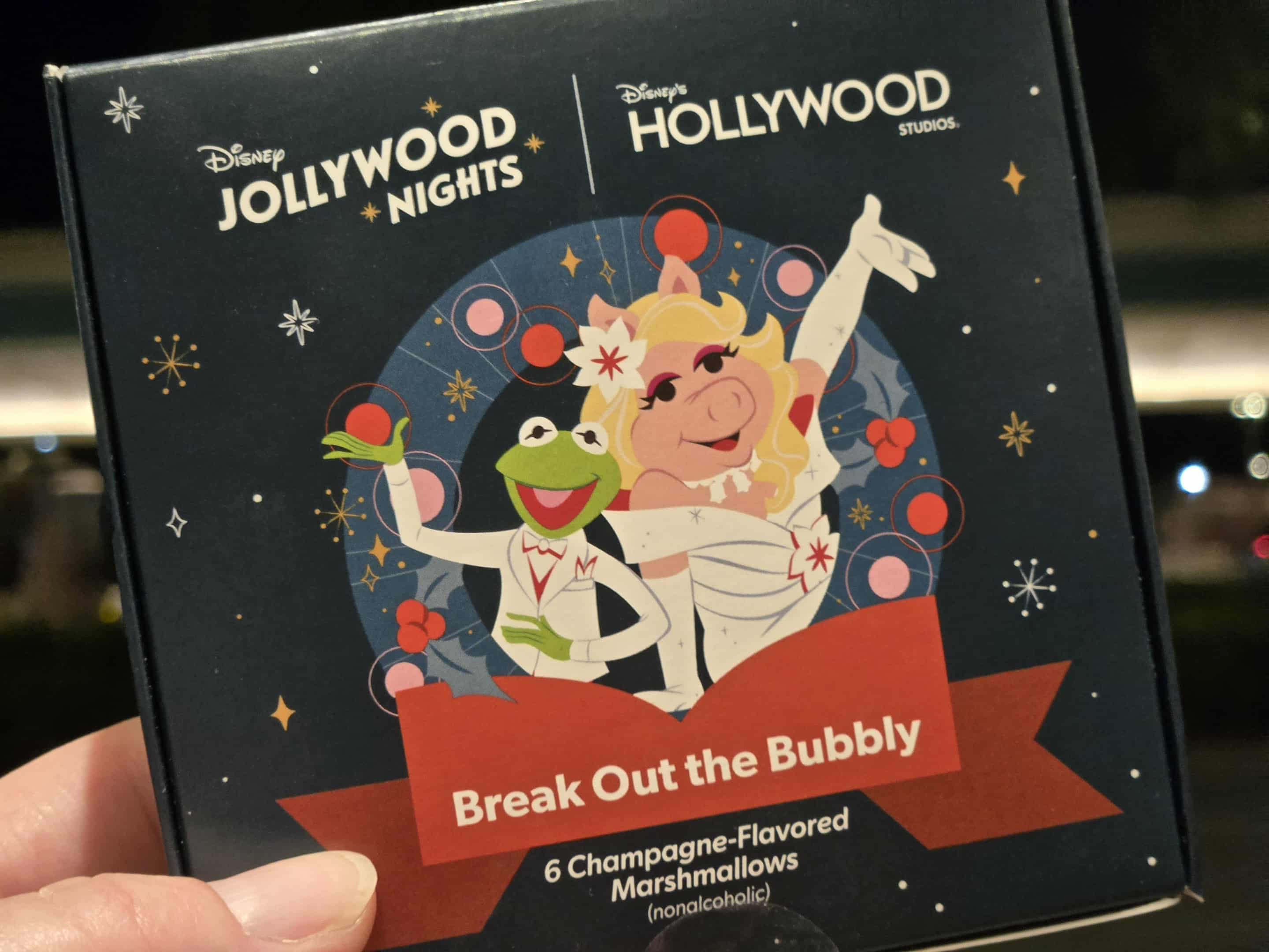 Jollywood Nights treat box featuring Miss Piggy and Kermit