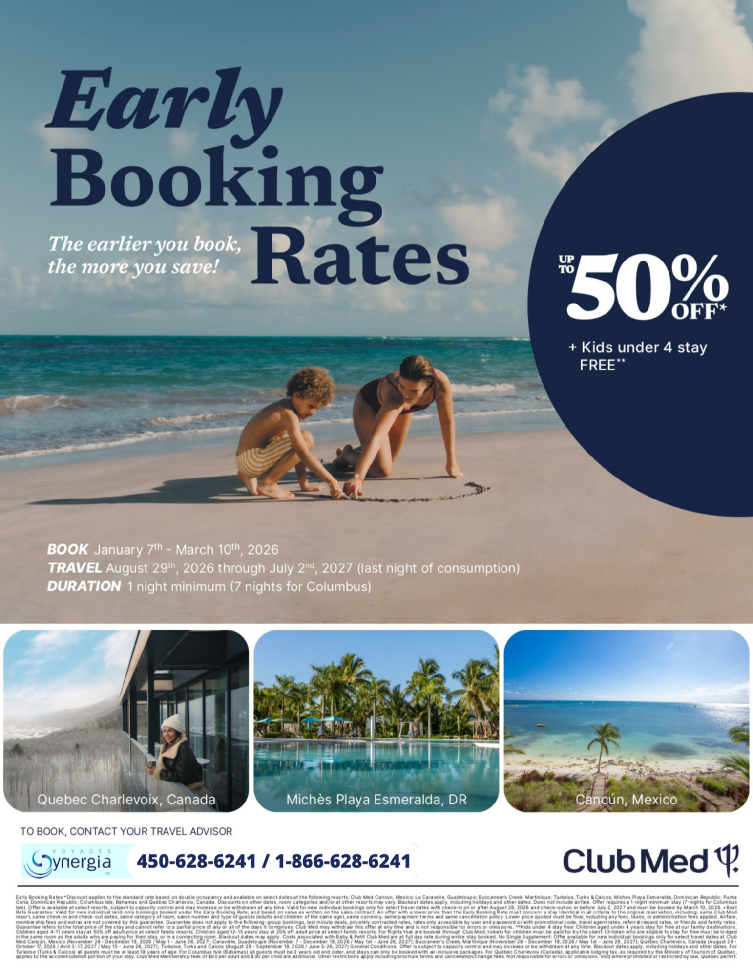 Club Med Promotions Early Booking Rates Up to 50% off with Partez en Voyage
