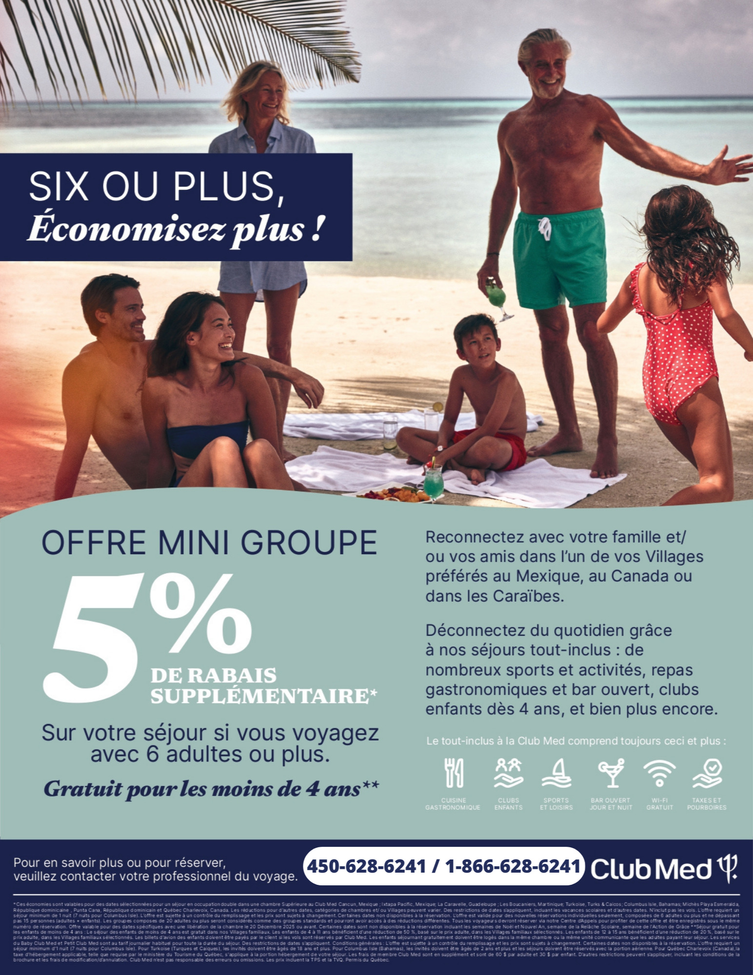 Promotions Club Med Offre Mini Groupe avec Partez en Voyage CLUB MED PROMOTION FLYER SECTION 4 FR